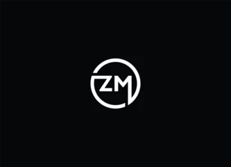 Foto op Aluminium Creative Letters ZM Logo Design And Vector Templates © Anowara