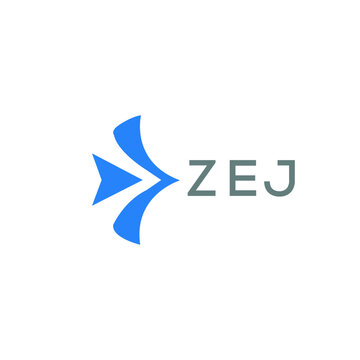 ZEJ Letter logo design template vector. ZEJ Business abstract connection vector logo. ZEJ icon circle logotype.
