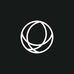 abstract circle logo design template