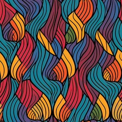 Tileable wallpaper pattern, bohemian style, boho style, organic geometric Seamless Pattern