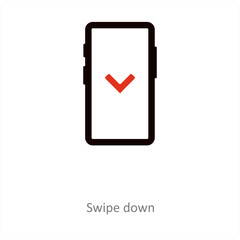 Fototapeta premium Swipe down