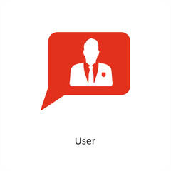 User and profile icon concept