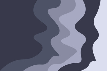 Vector abstract wave line colorful landing page flat background vector design