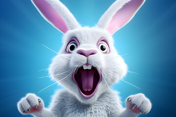 Obraz premium funny Easter bunny 3d art