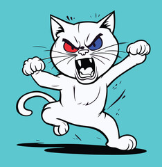 angry cat 