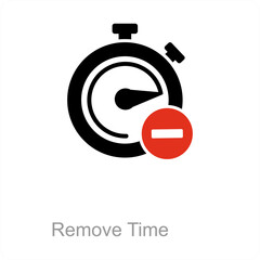 Remove Time and time icon concept