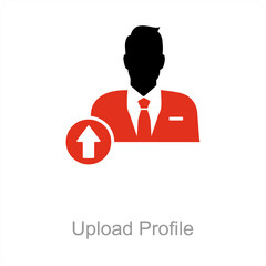 Upload Profile and user icon concept
