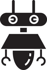 Robot Glyph Icon
