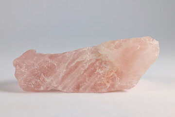 Rose quartz is the name used for pink specimens of the mineral quartz