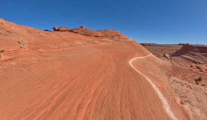 Wavy sandstone hill at Ferry Swale near Page AZ