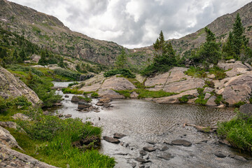 Alpine landscape in the Holy Cross Wilderness, Colorado