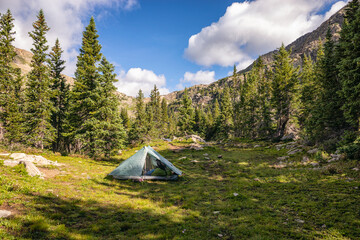 Camping in the Holy Cross Wilderness, Colorado