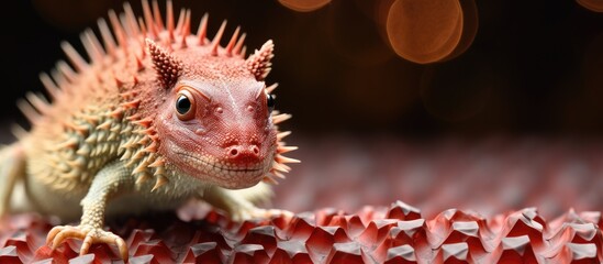 Obraz premium Deadly coronavirus carried by a scary wild animal, spreading globally from Chinese Wuhan.