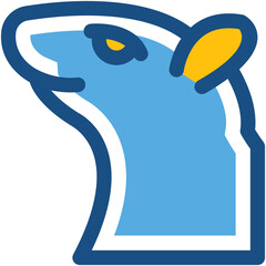 Wolf Line Vector Icon