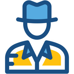 Gentleman Line Vector Icon