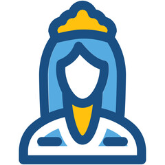 Princess Line Vector Icon