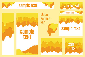 バナーセット_垂れた蜂蜜 © 四ッ谷