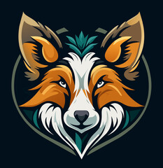 animal head logo design 