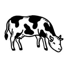 svg dairy milk doodle element set