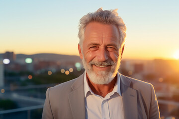 Portrait of confident businessman standing outdoor