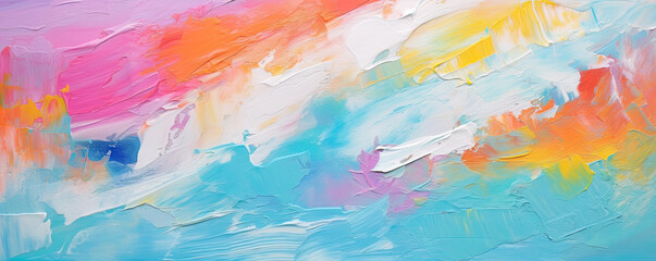 abstract of colorful paint multicolored art