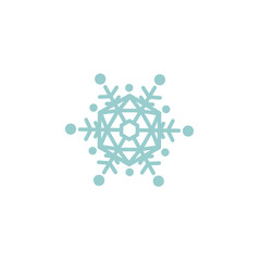light blue snowflake set background