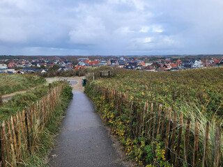 Widok na miejscowość Callantsoog w Holandii Północnej.