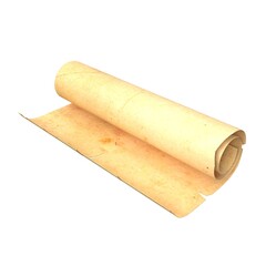 3D rendering of a Paper Scroll