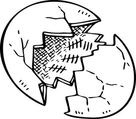 cute cartoon egg illustration.