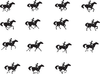 Horse rider image sequence.