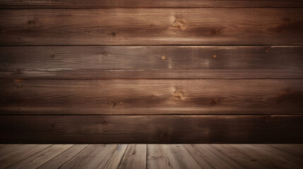 Empty wooden background and space