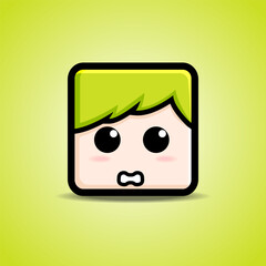 head square avatar  cute character