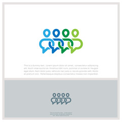 Global Community Logo Icon Elements Template. Community human Logo template vector. Community health care. Abstract Community logo