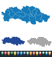 Set maps of Prešov Region