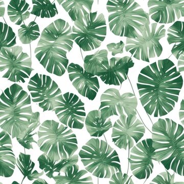 Abstract seamless pattern. Exotic flowers. AI generated © homeworlds