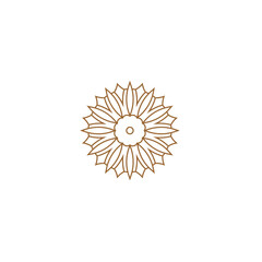 mandala set with brown circles mandala