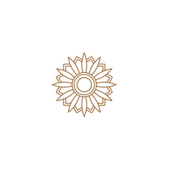 mandala set with brown circles mandala
