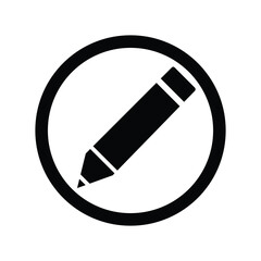 Pencil Icon Vector on white background .Vector Illustration.