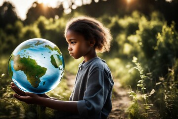 person holding globe