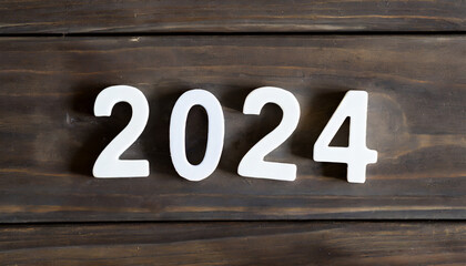 2024, New Year background