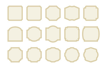 シンプルなフレームのセット