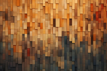 wooden background texture, Wood art abstract shapes, closeup of detailed organic brown planks of wood - obrazy, fototapety, plakaty