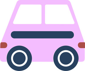 cute pink car