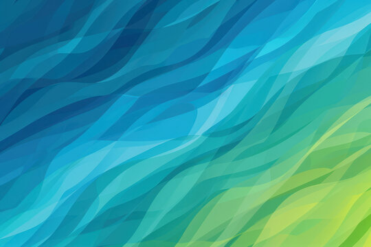 abstract colorful background with blue, green and turquoise waves