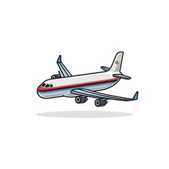 Airplane icon, AI generated Image