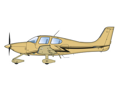 Einmotoriges Gesch&auml;ftsreiseflugzeug