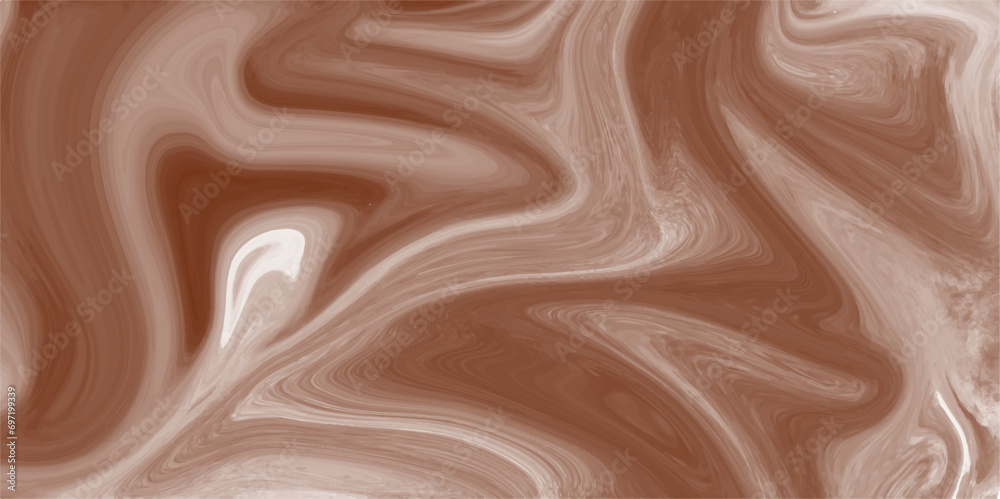 Poster chocolate sea liquid background. elegant modern abstract background with realistic marble ink waves.