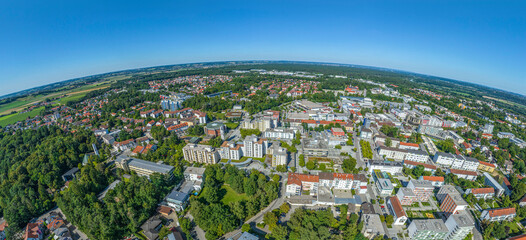 Die Stadt Waldkraiburg im Landkreis Mühldorf am Inn im bayerischen Chemiedreieck
