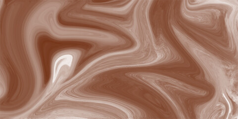 Chocolate sea Liquid background. Elegant modern abstract background with realistic marble ink waves.Hot chocolate abstract background brown, isolated.Marble background and acid liquid background .