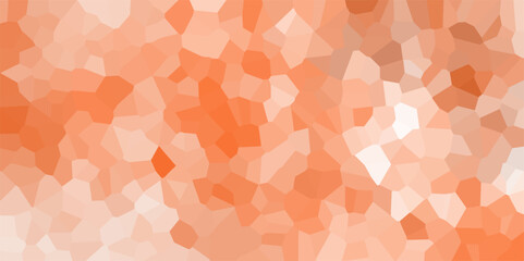 orang and white crystallize abstract background vector illustration. Abstract Trianglify gradient Generative Art background illustration.light abstract mosaic polygonal background .